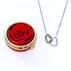 Caixa Paixão Eterna e Colar Dois Corações