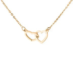 Colar Dois Corações + Caixa Rotativa de Brinde