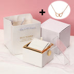 Colar Dois Corações + Caixa Rotativa de Brinde